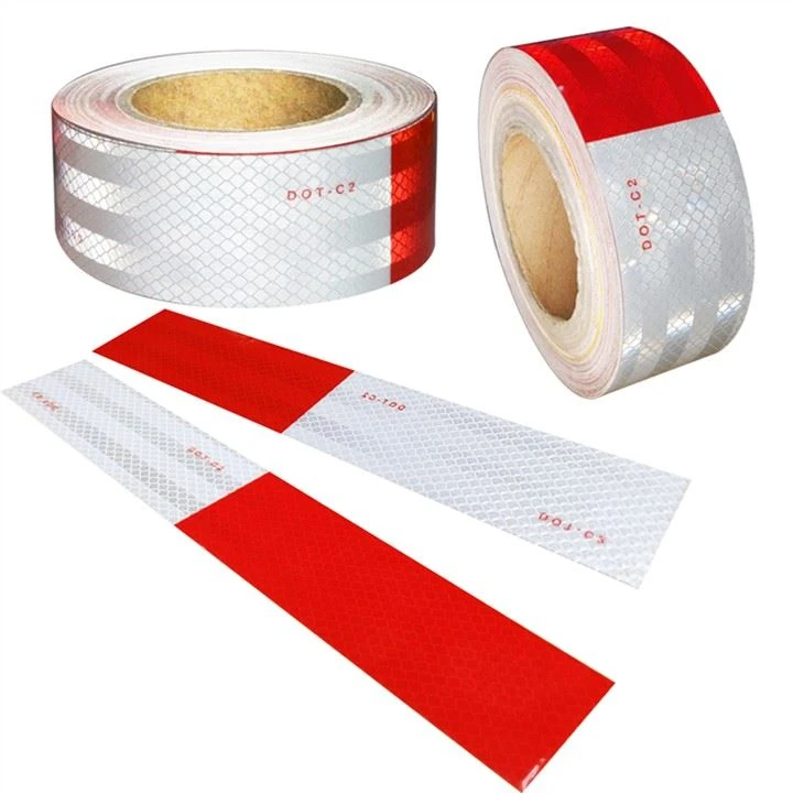Manufacturers Reflective Tape Red And White 3m Reflective Vehicle Sticker