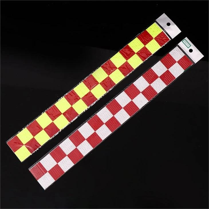 Reflective Checkered Tape Sticker