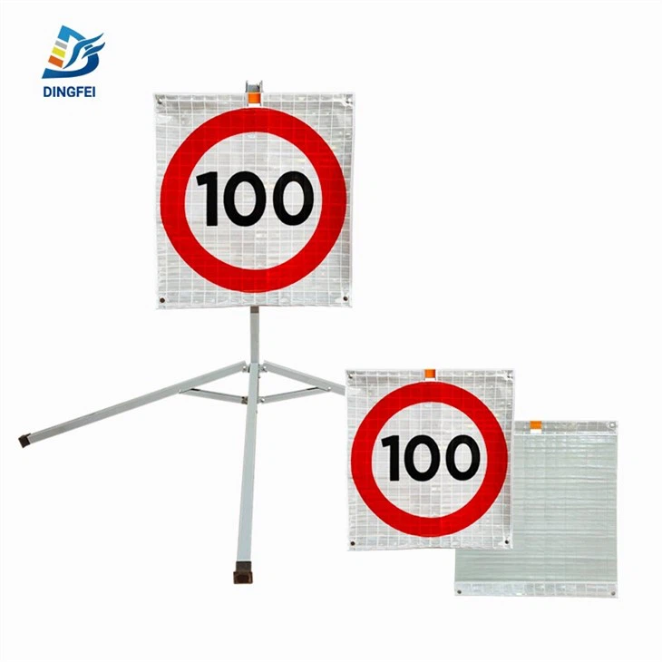 Speed Limit 100 Roll Up Traffic Sign